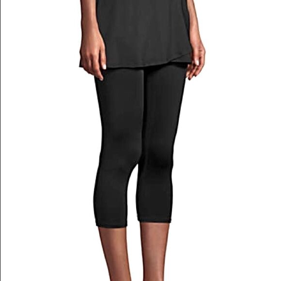 Land’s End Plus Standard Sizes swimsuit, cover-up leggings Navy Blue Various - Picture 7 of 13